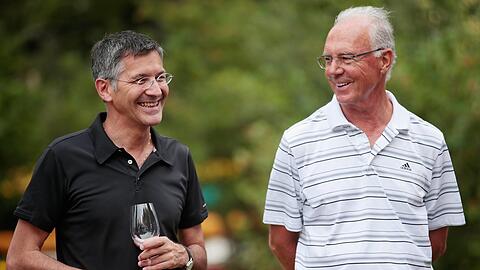 Herbert Hainer und Franz Beckenbauer.